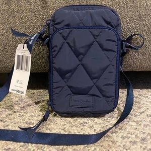 Vera Bradley RFID Petite Cellphone Crossbody in NAVY - New with Tags